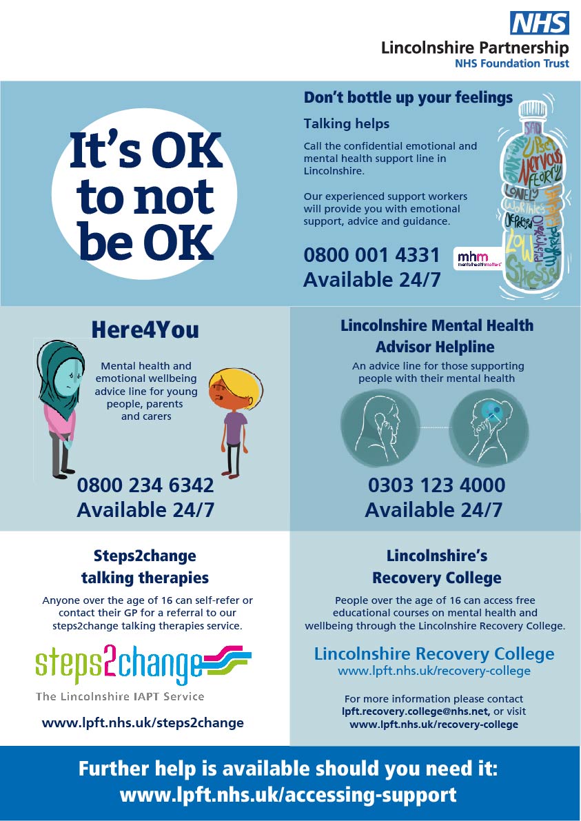 mental health information poster